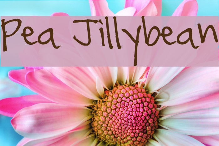 Pea Jillybean Fonte examples