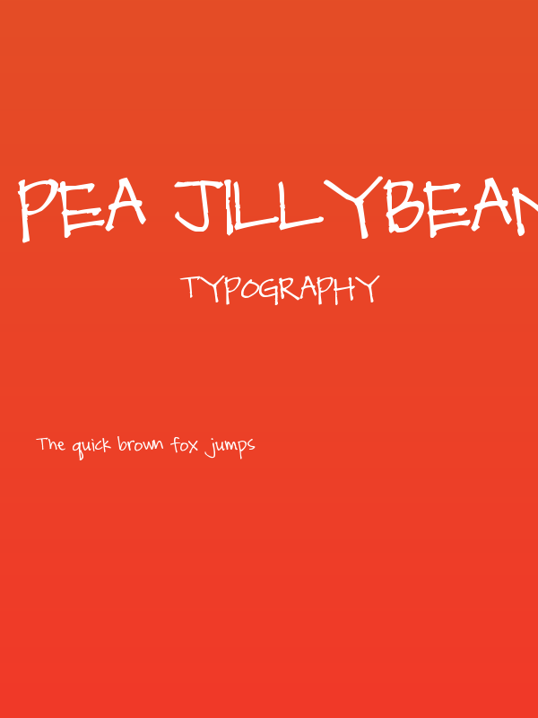 Pea Jillybean Poster