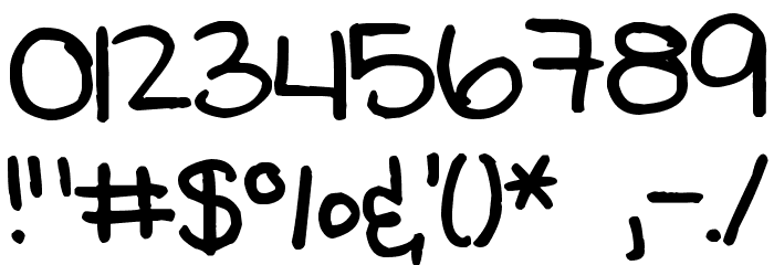 Pea Jo Font OTHER CHARS