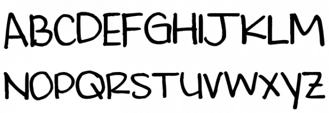 Pea Jo Font UPPERCASE