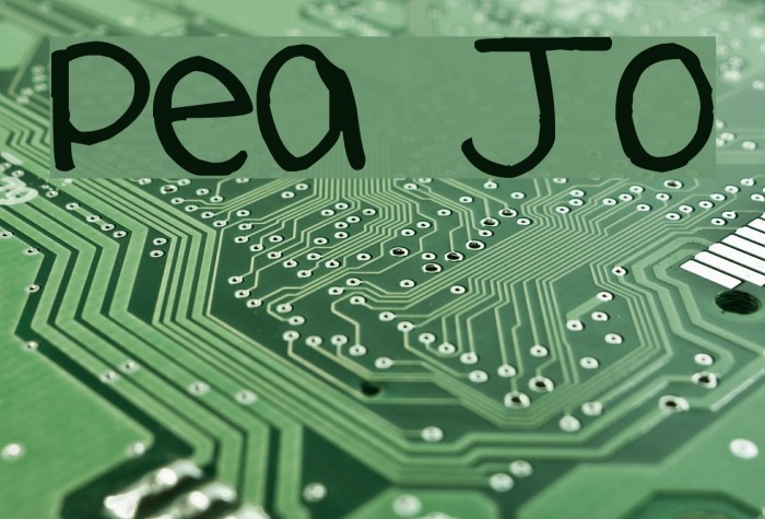 Pea Jo Font examples
