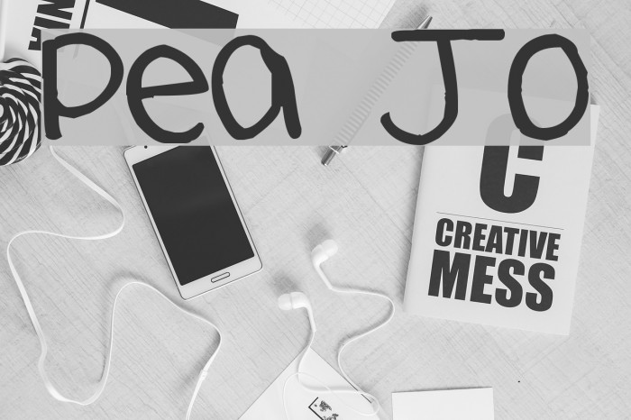 Pea Jo Font examples