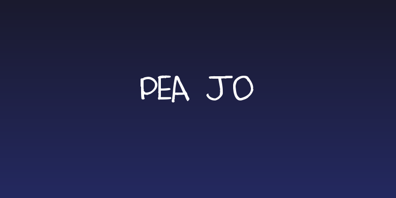 Pea Jo Social Header