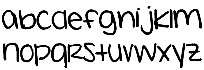 Pea Jo Font LOWERCASE