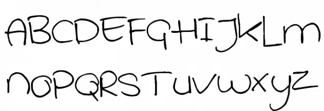 Pea Joanike Handschrift Schriftart Groß