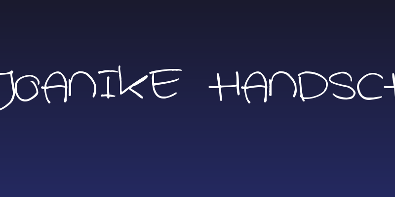 Pea Joanike Handschrift Social Header
