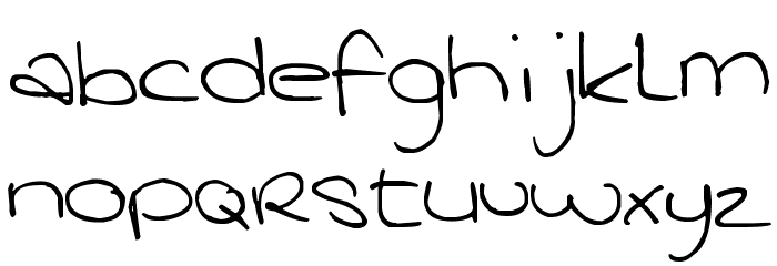 Pea Joanike Handschrift Font LOWERCASE