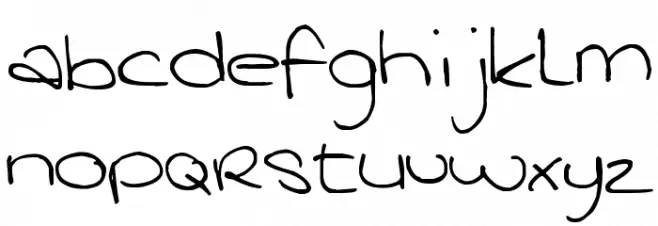 Pea Joanike Handschrift फ़ॉन्ट लोअरकेस