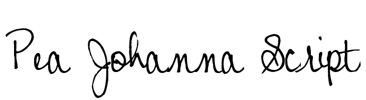 Pea Johanna Script Font
