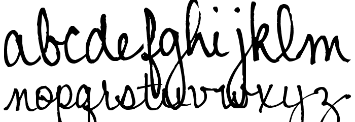 Pea Johanna Script Font LOWERCASE