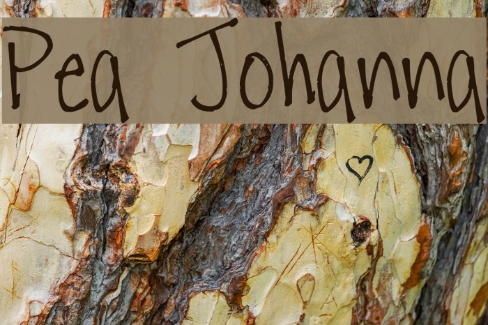 Pea Johanna Font examples