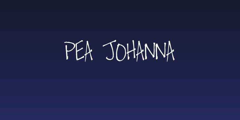 Pea Johanna Social Header