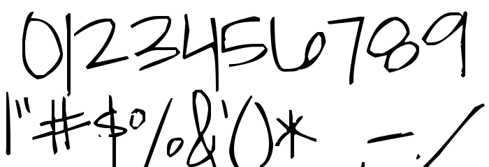 Pea Jokilyn Font OTHER CHARS