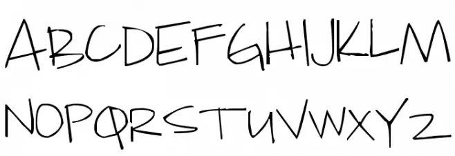 Pea Jokilyn Font UPPERCASE