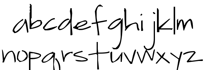 Pea Jokilyn Font LOWERCASE
