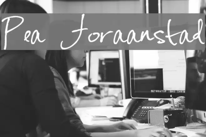 Pea Joraanstad Font examples