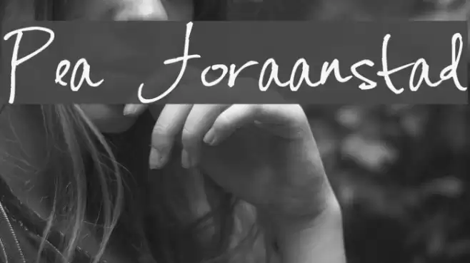 Pea Joraanstad Font examples