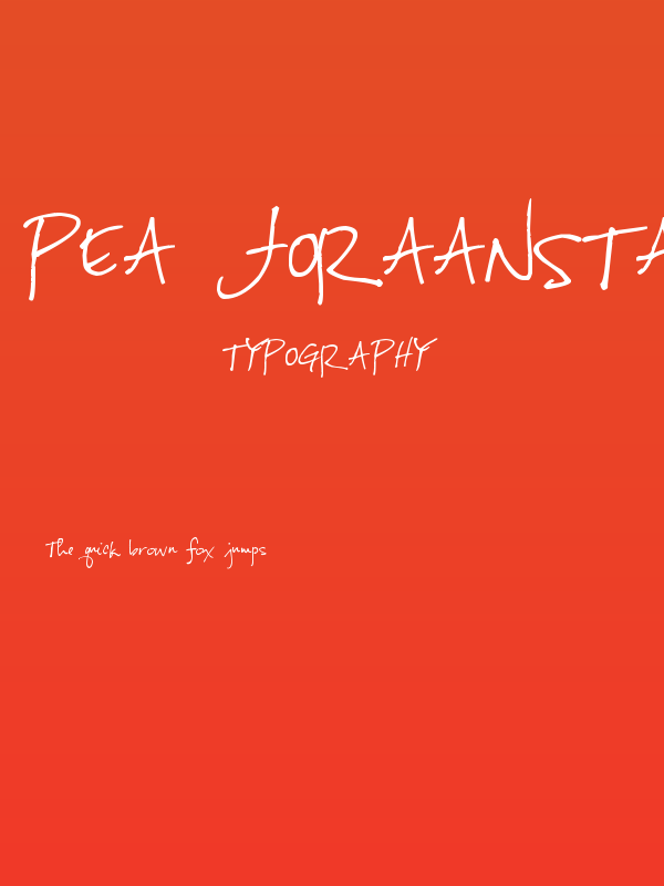 Pea Joraanstad Poster