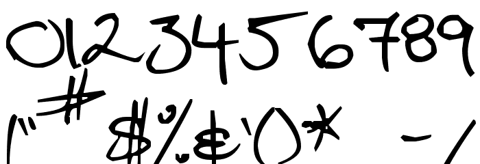 Pea Jordan Font OTHER CHARS