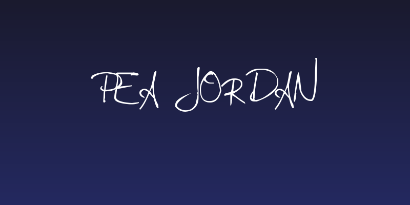 Pea Jordan Social Header