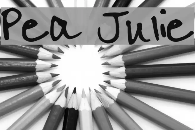 Pea Julie Font examples