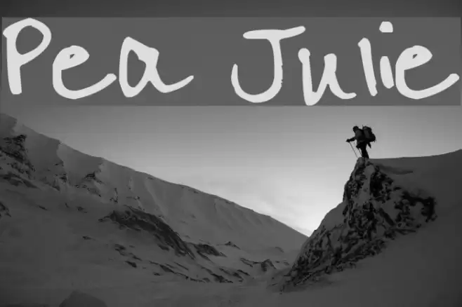Pea Julie Font examples