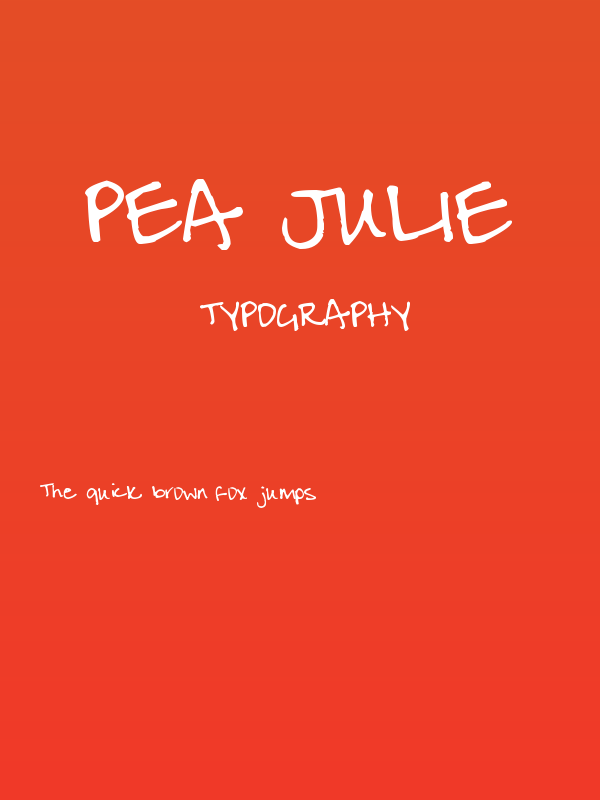 Pea Julie Poster