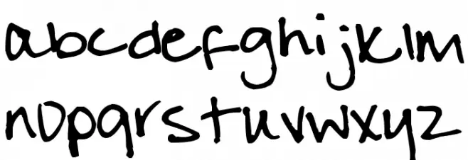 Pea Julie Font LOWERCASE