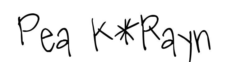 Pea K*Rayn Font