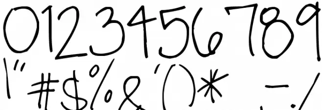 Pea K*Rayn Font OTHER CHARS