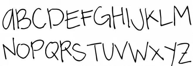 Pea K*Rayn Schriftart Groß