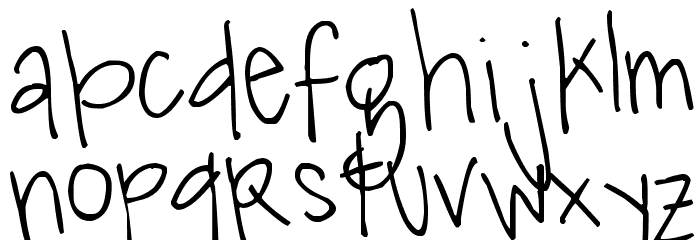 Pea K*Rayn Font LOWERCASE