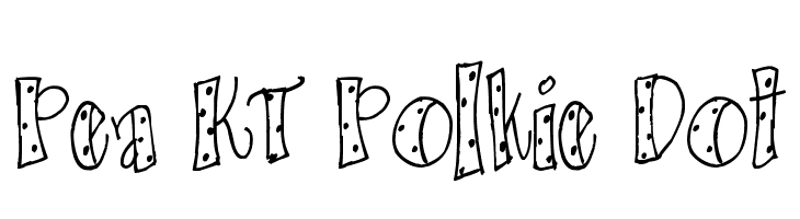 Pea KT Polkie Dot  baixar fontes gratis