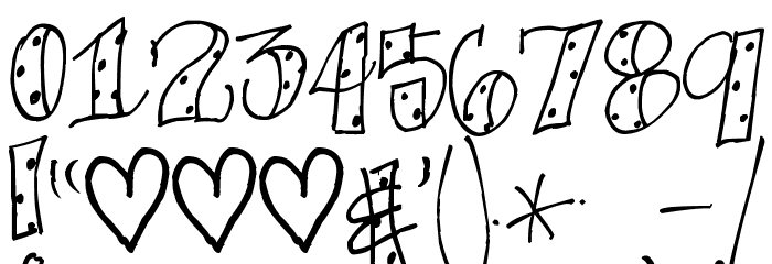 Pea KT Polkie Dot Font OTHER CHARS