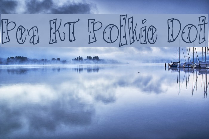 Pea KT Polkie Dot Font examples