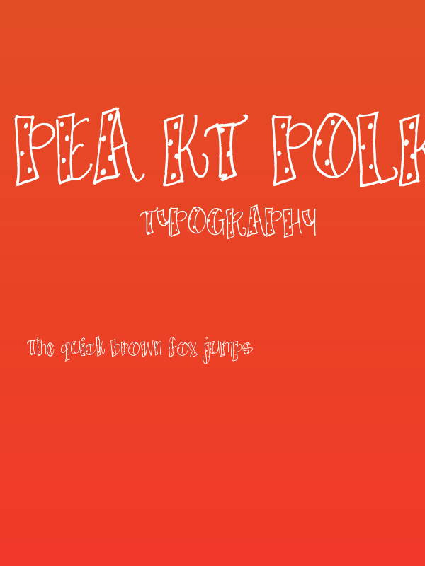 Pea KT Polkie Dot Poster