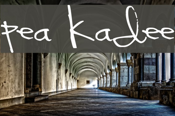 Pea Kadee Font examples