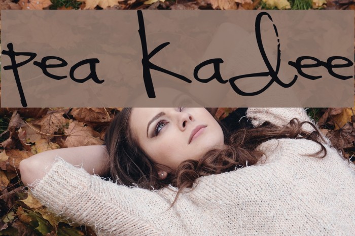 Pea Kadee Font examples
