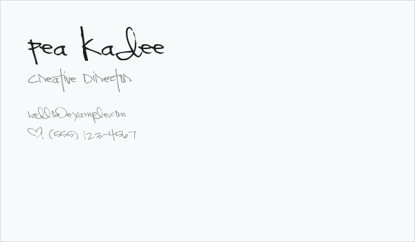Pea Kadee Business Card