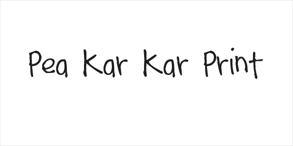 Pea Kar Kar Print Logo