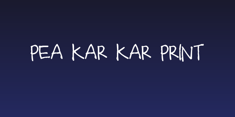 Pea Kar Kar Print Social Header