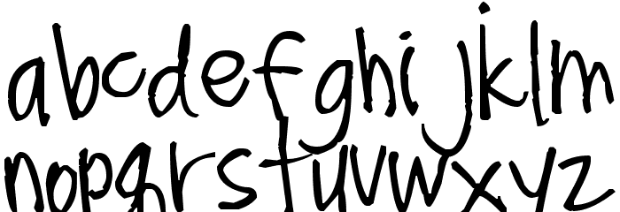 Pea Kar Kar Font LOWERCASE