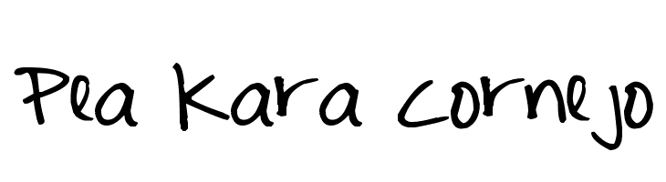 Pea Kara Cornejo Font