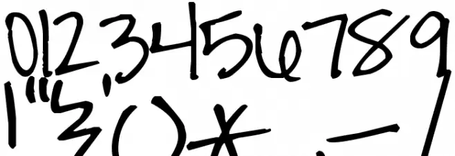 Pea Kara Cornejo Font OTHER CHARS