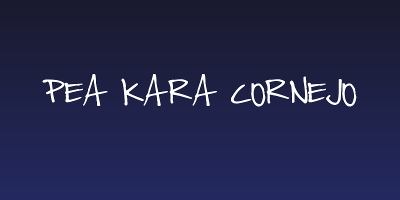 Pea Kara Cornejo Social Header