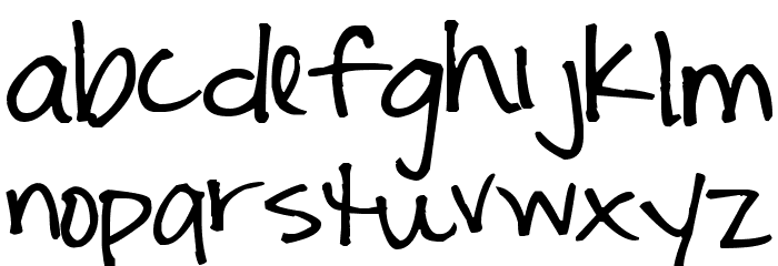 Pea Kara Cornejo Font LOWERCASE