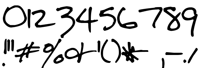 Pea Kareen Font OTHER CHARS