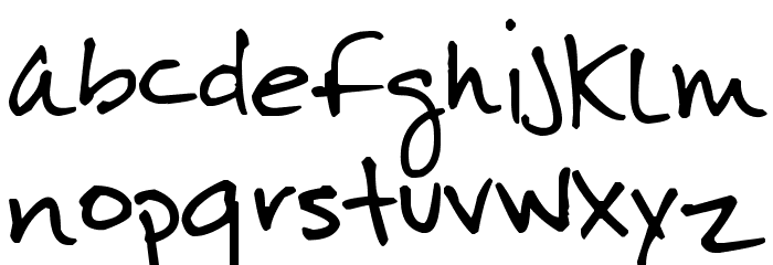 Pea Kareen Font LOWERCASE