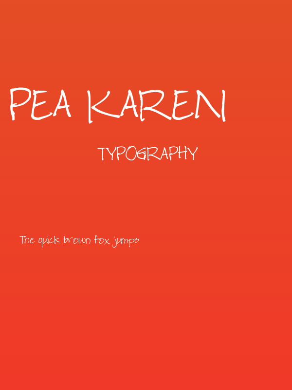 Pea Karen's Print Poster