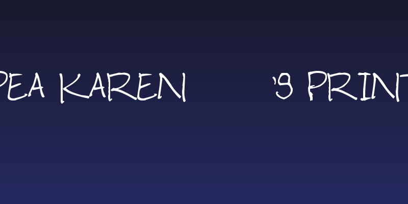 Pea Karen's Print Social Header